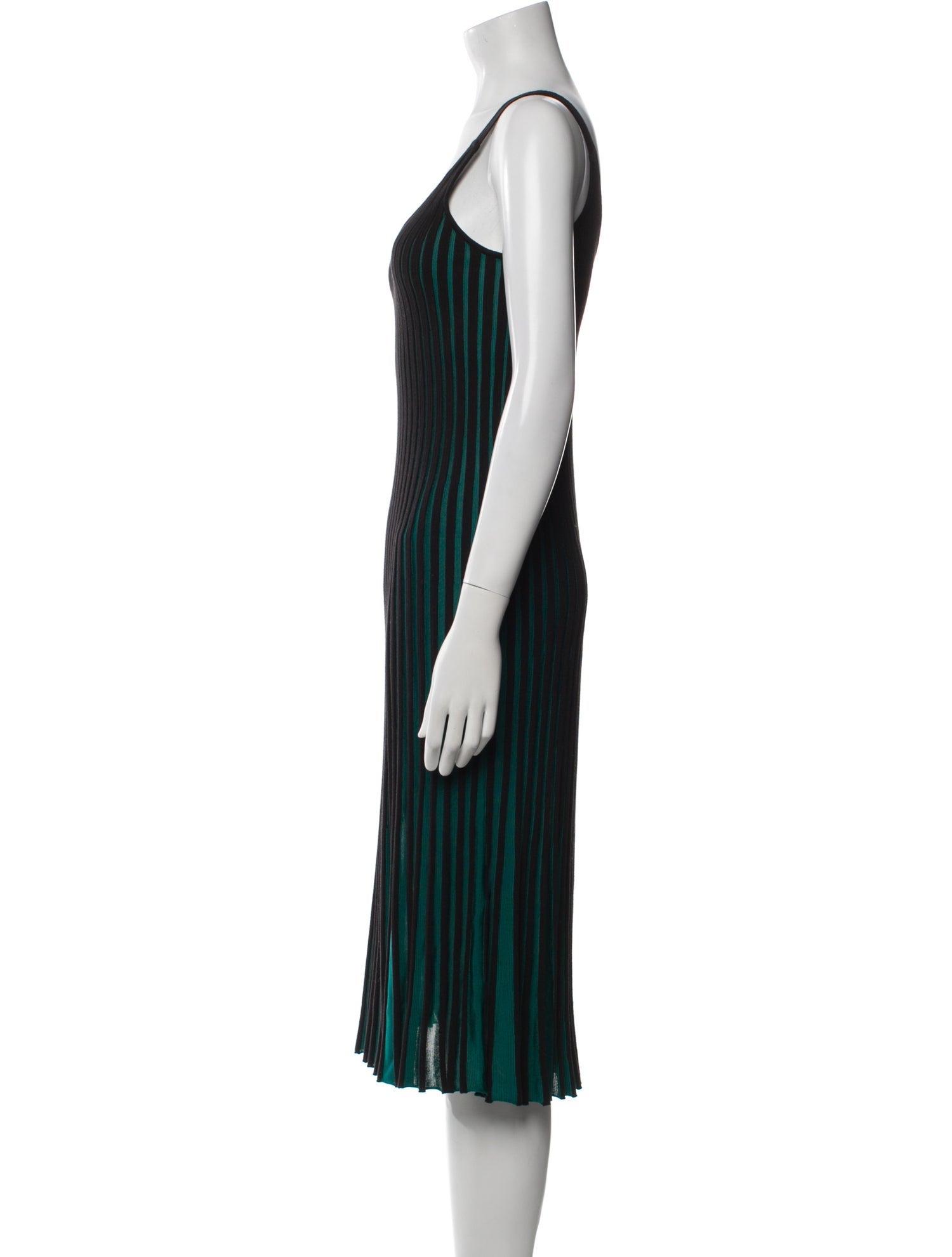 Kenzo Striped Midi Length Dress