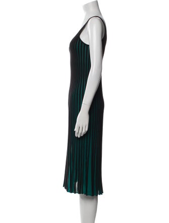 Kenzo Striped Midi Length Dress