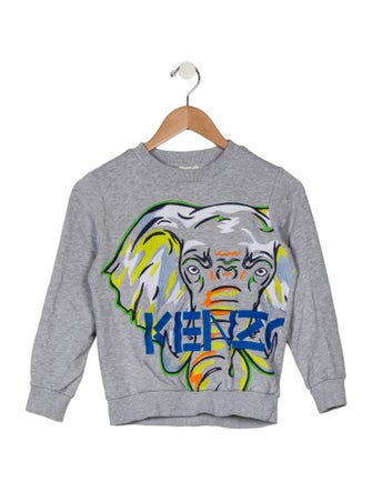 Kenzo Boys Long Sleeve Logo Print Sweatshirt