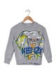 Kenzo Boys Long Sleeve Logo Print Sweatshirt