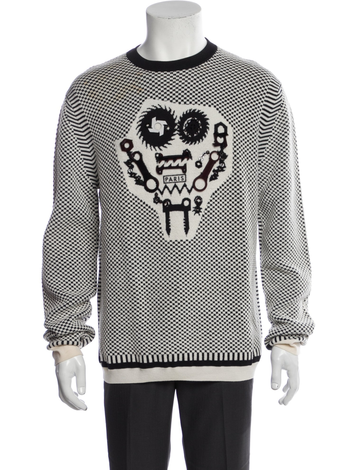 Kenzo Wool Graphic Print Pullover