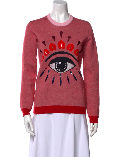 Kenzo Wool Graphic Print Sweater