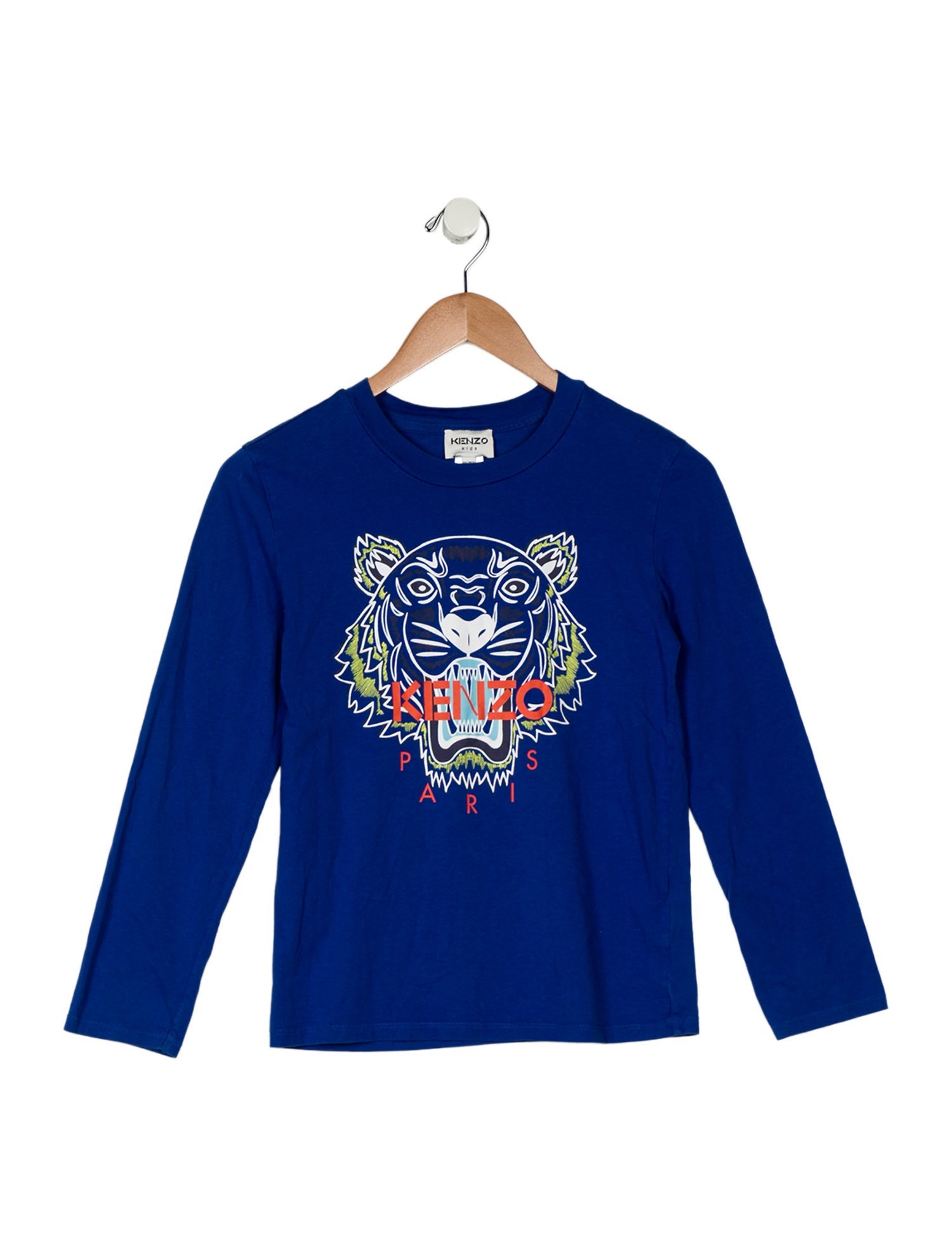 Kenzo Boys Long Sleeve Logo Print Shirt