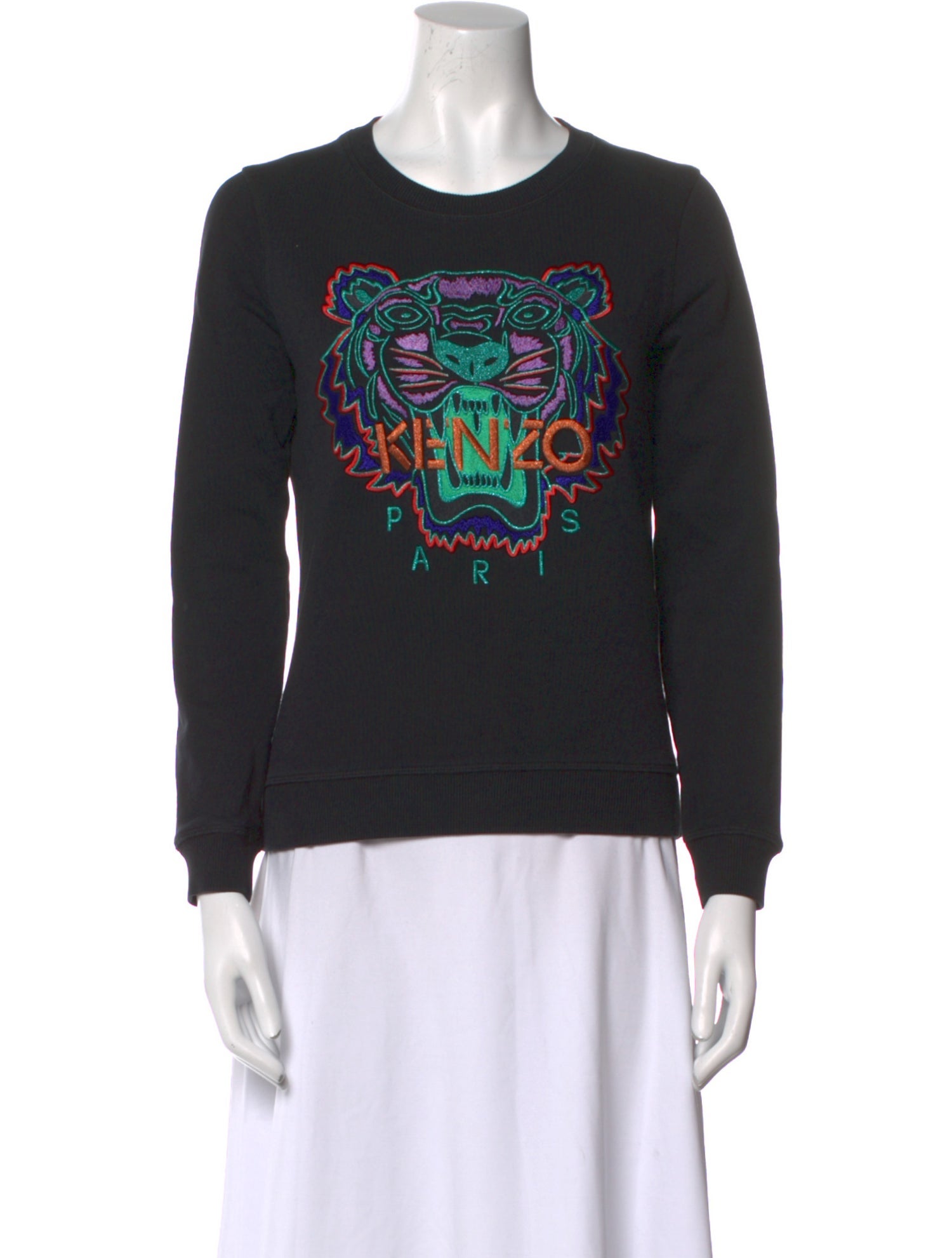 Kenzo Graphic Print Crew Neck Sweatshirt