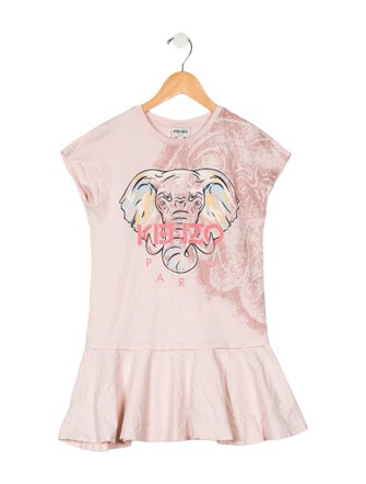 Kenzo Girls Short Sleeve Casual Dress