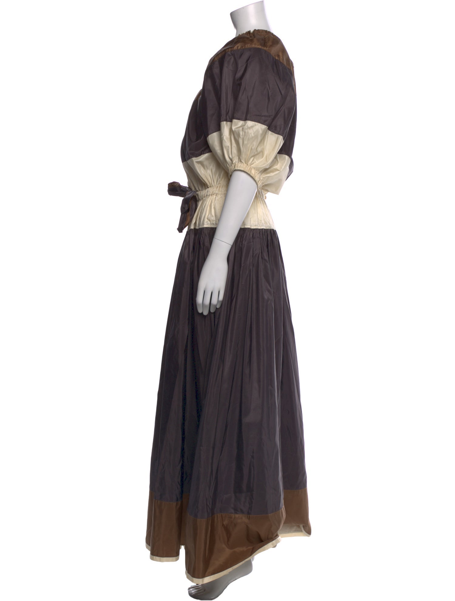 Kenzo Colorblock Pattern Long Dress