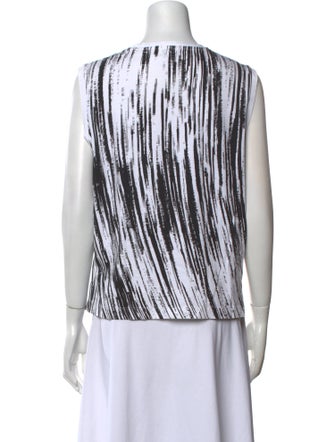 Kenzo Graphic Print Bateau Neckline Top