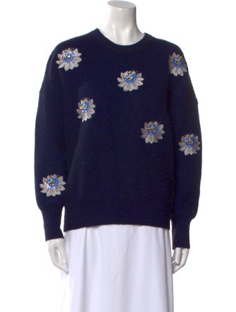 Kenzo Floral Print Crew Neck Sweater