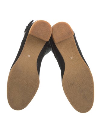 Kenzo Leather Colorblock Pattern Riding Boots