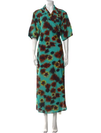 Kenzo Printed Long Dress