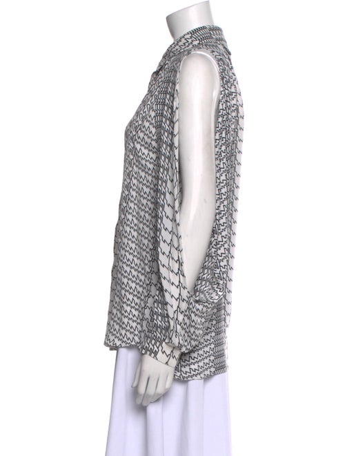 Kenzo Silk Printed Button-Up Top