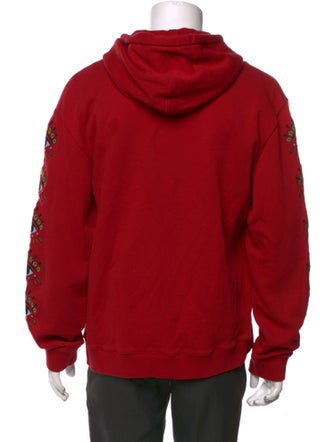Kenzo Graphic Print V-Neck Hoodie