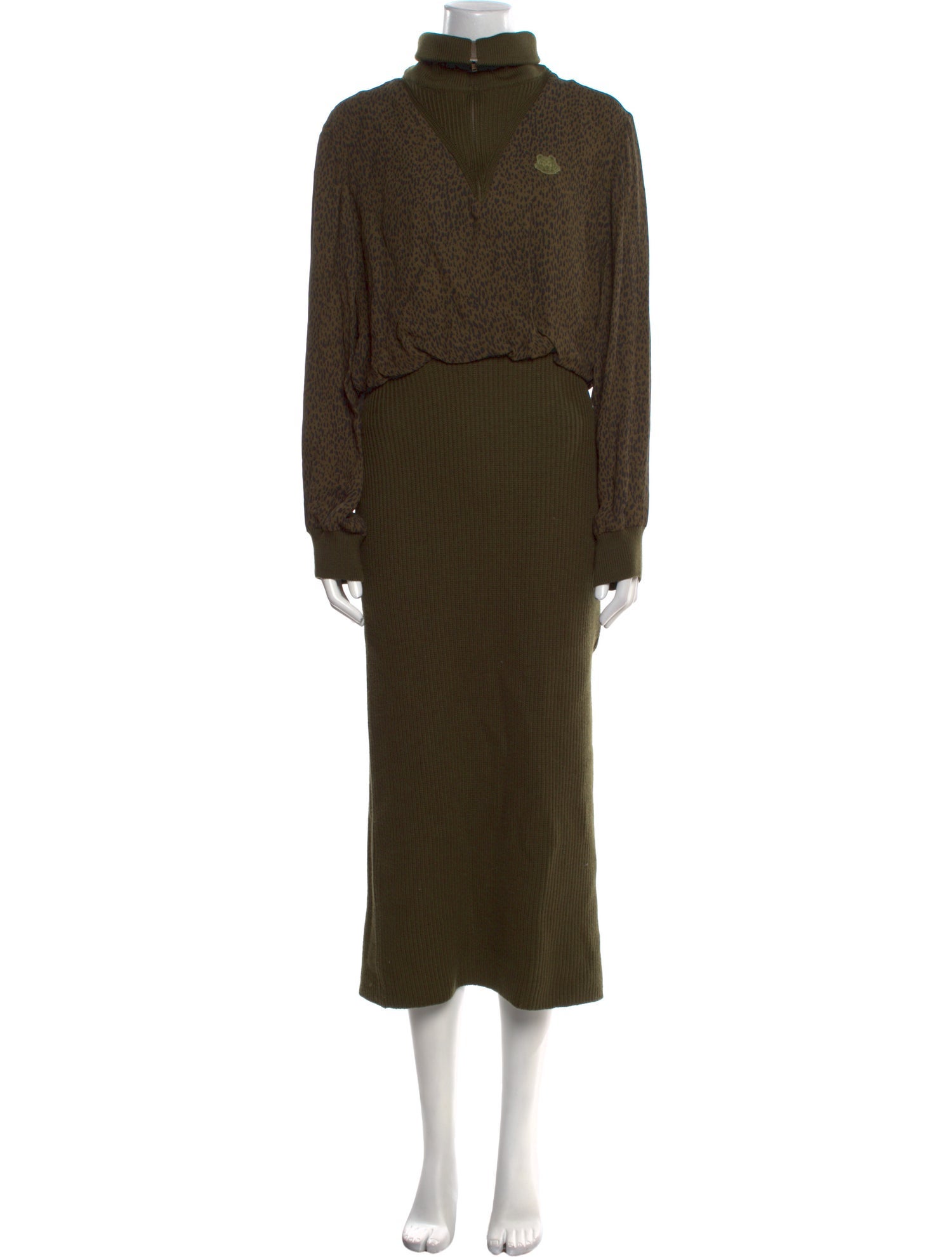 Kenzo Turtleneck Long Dress