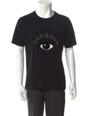 Kenzo Graphic Print Scoop Neck T-Shirt