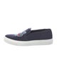 Kenzo Canvas Embroidered Accent Loafers