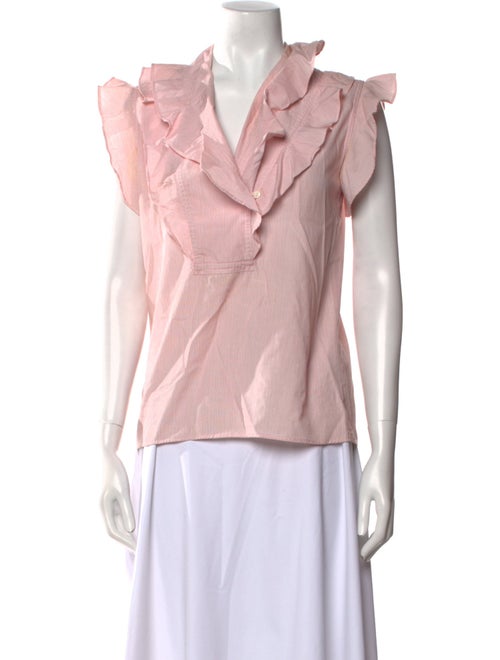 Kenzo V-Neck Short Sleeve Blouse