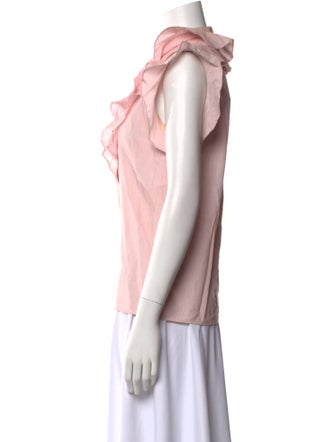 Kenzo V-Neck Short Sleeve Blouse