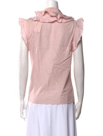 Kenzo V-Neck Short Sleeve Blouse