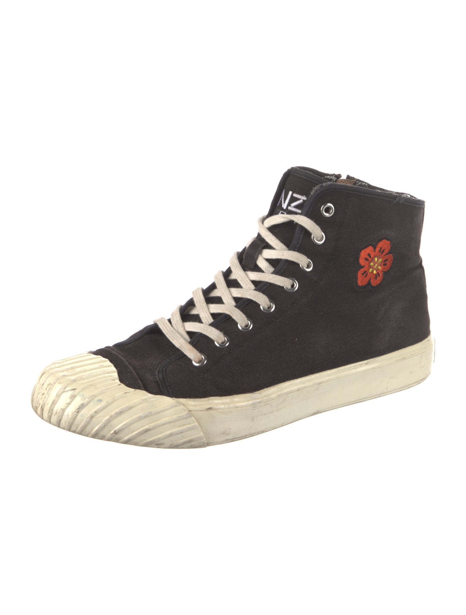 Kenzo Canvas Animal Print Sneakers