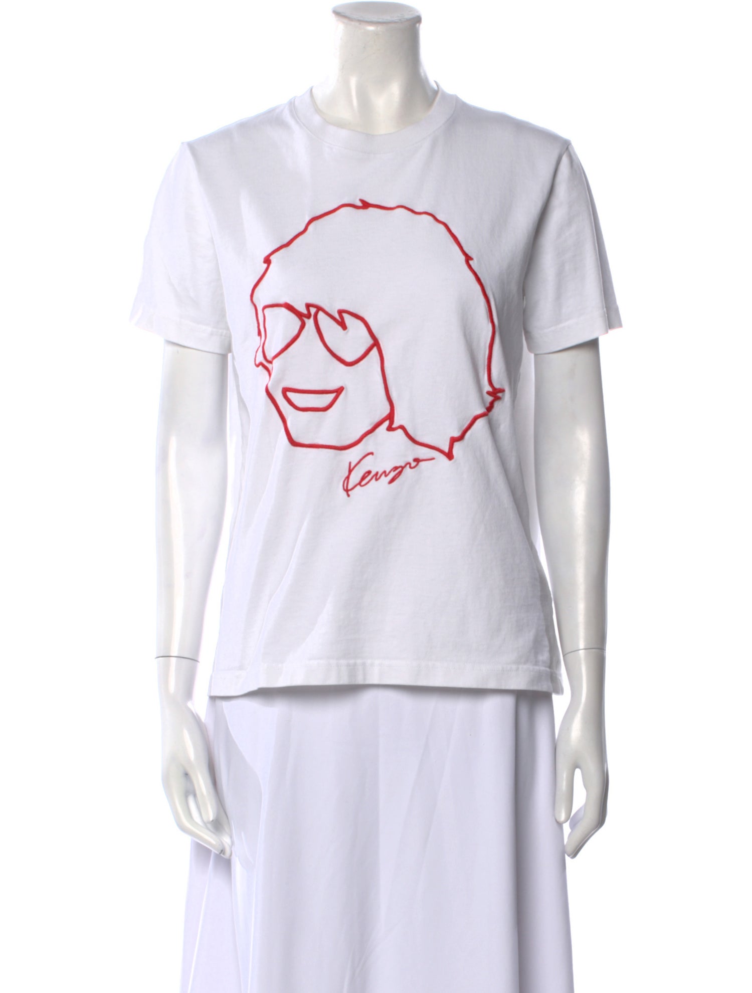 Kenzo Graphic Print Crew Neck T-Shirt