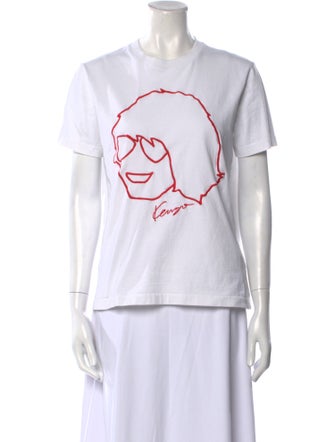 Kenzo Graphic Print Crew Neck T-Shirt