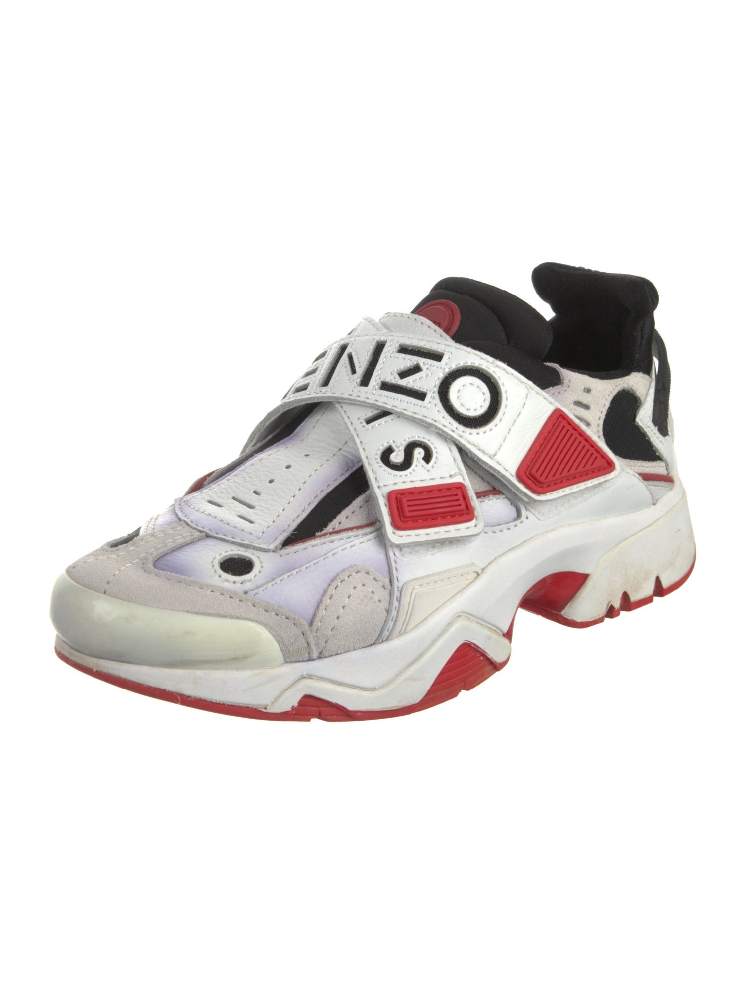 Kenzo Leather Printed Chunky Sneakers
