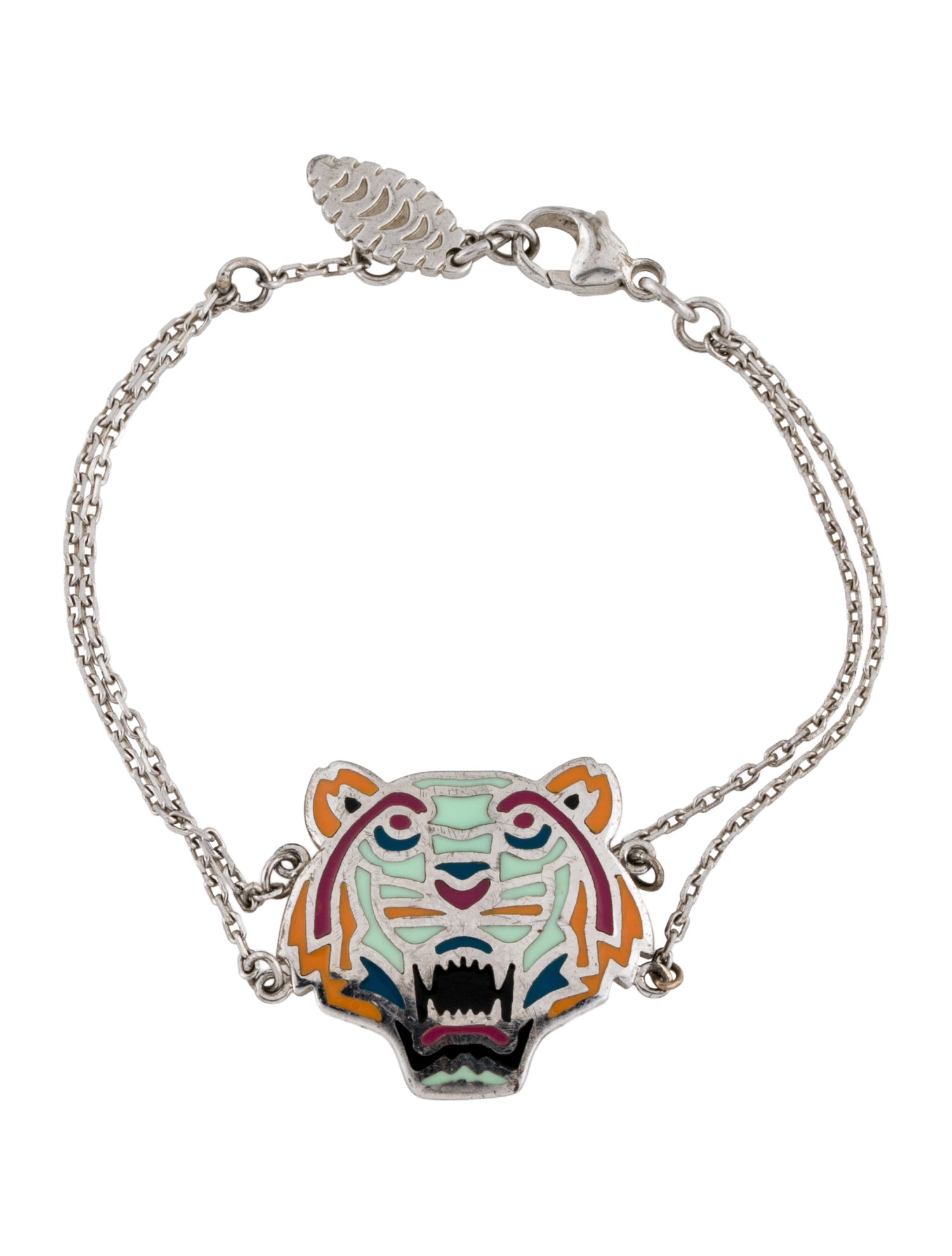 Kenzo Enamel Tiger Head Bracel
