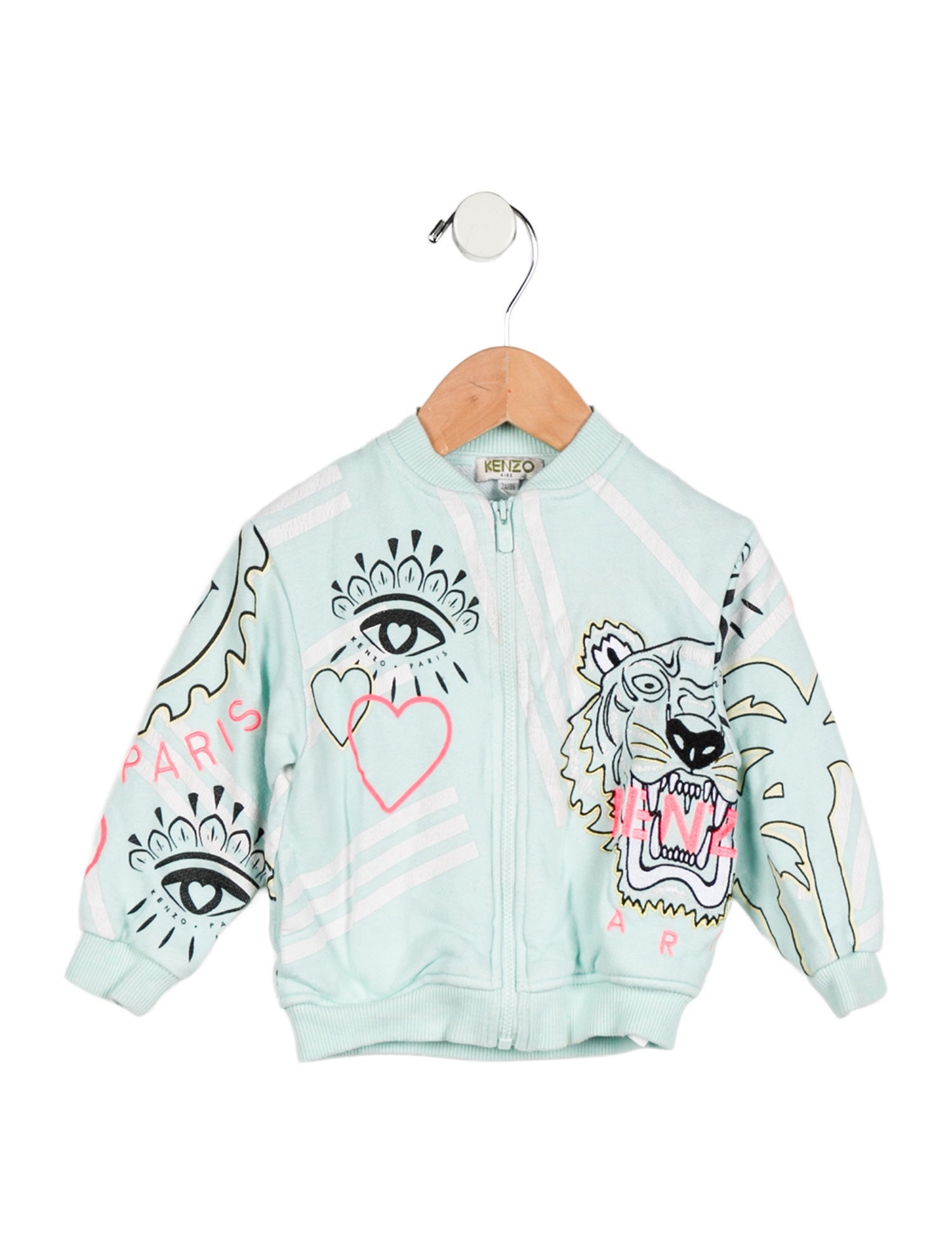 Kenzo Kids Infant Girls' Graphic Embroidered Long Sleeve Jacket