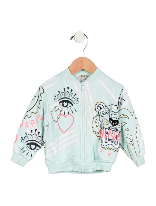 Kenzo Kids Infant Girls' Graphic Embroidered Long Sleeve Jacket