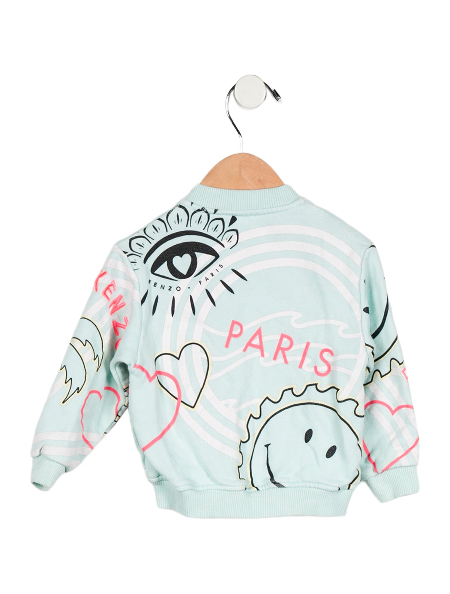 Kenzo Kids Infant Girls' Graphic Embroidered Long Sleeve Jacket