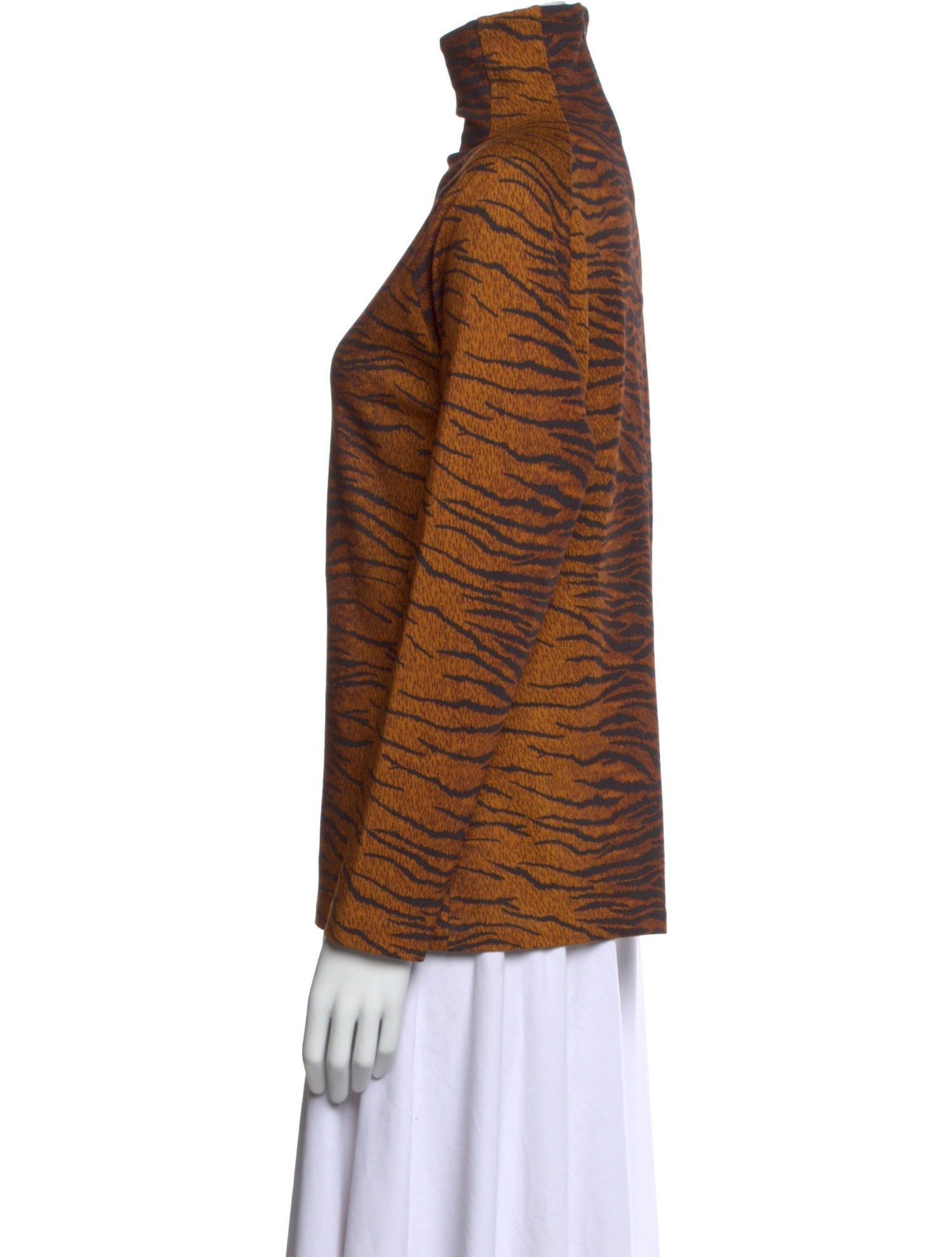 Kenzo Animal Print Turtleneck Top