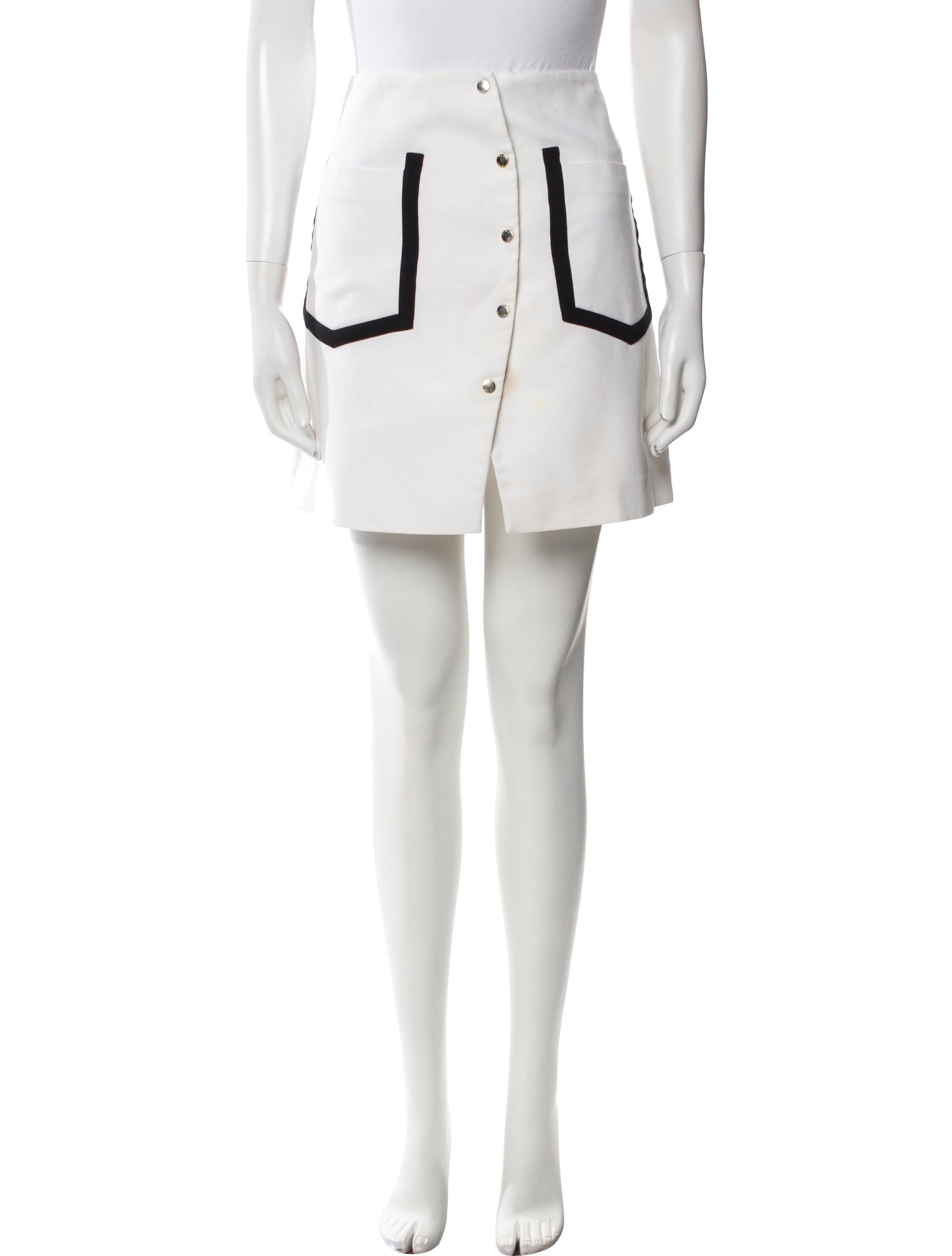 Kenzo Colorblock Pattern Mini Skirt