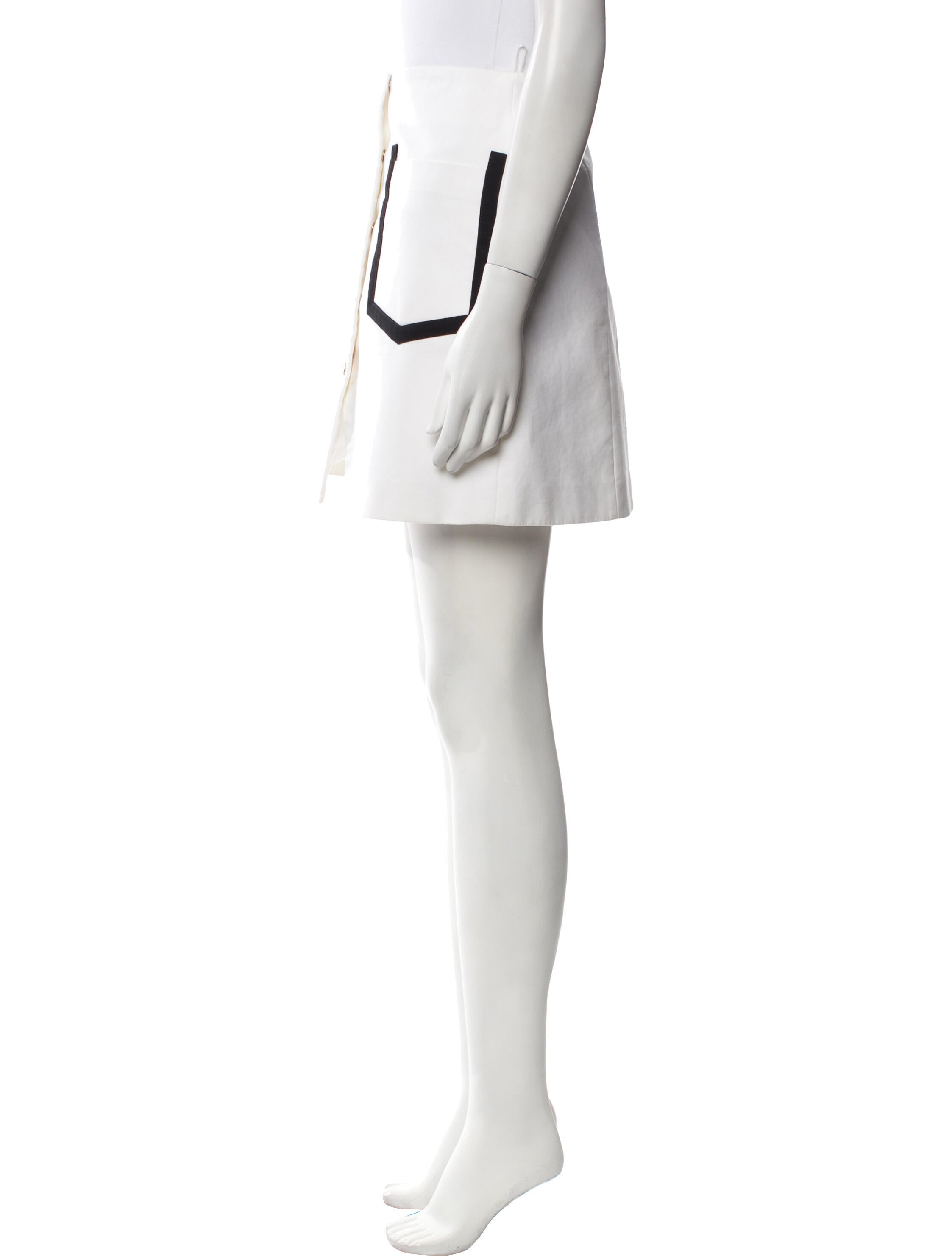 Kenzo Colorblock Pattern Mini Skirt