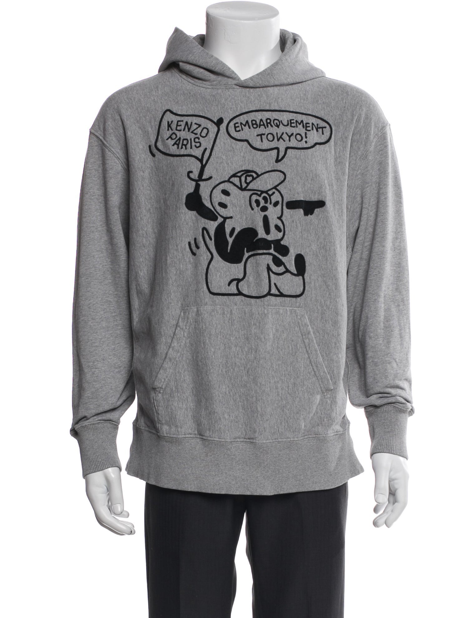 Kenzo Graphic Print Crew Neck Hoodie