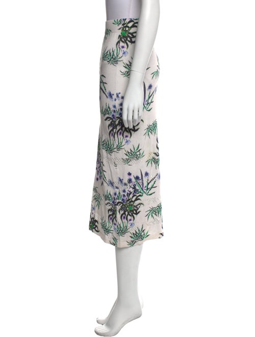Kenzo Floral Print Midi Length Skirt