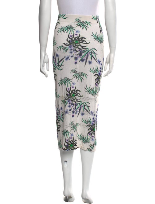 Kenzo Floral Print Midi Length Skirt