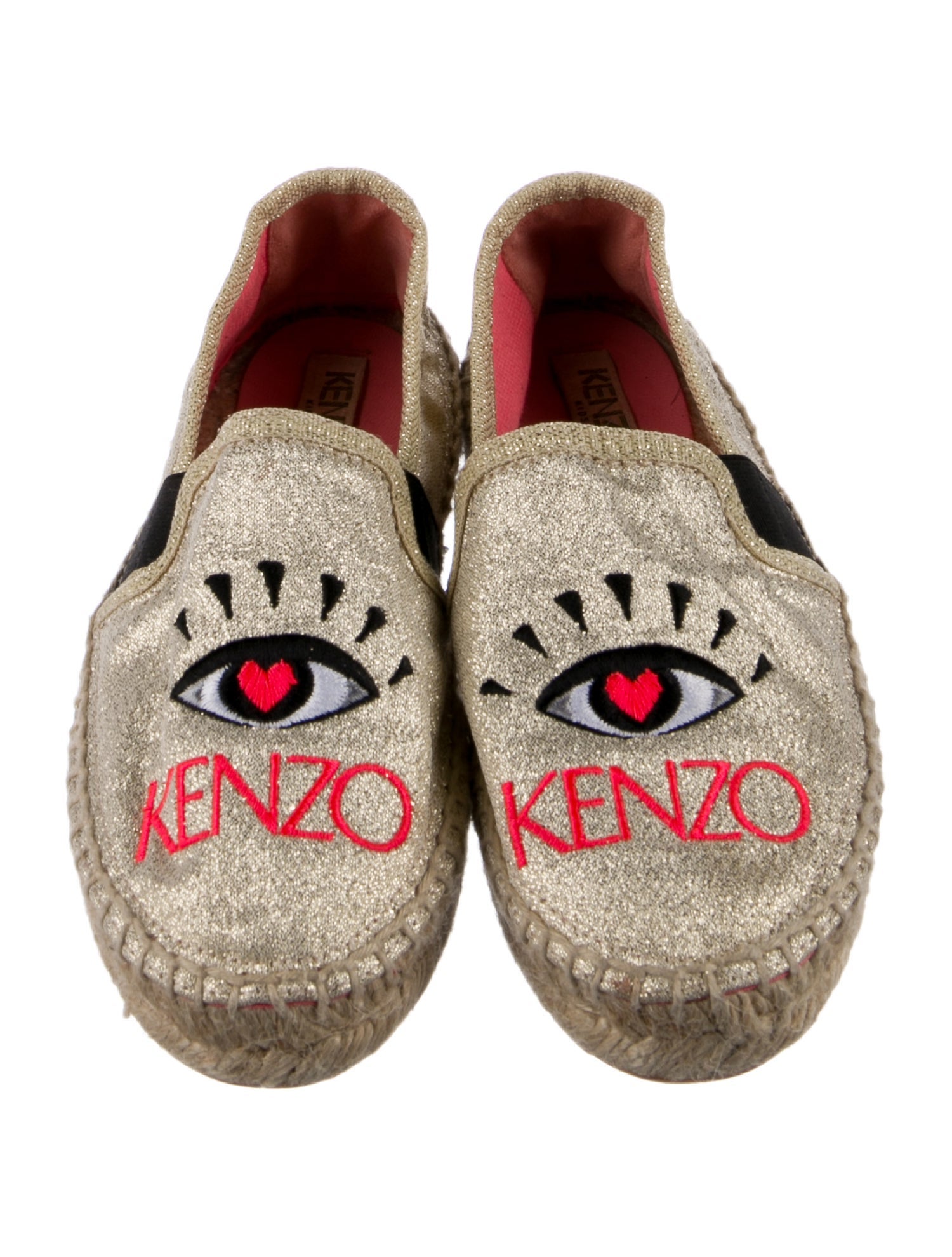 Kenzo Girls' glitter Slip-on Espadrilles.