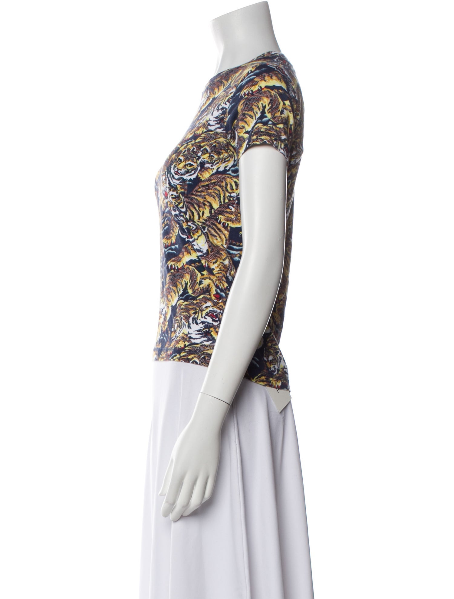 Kenzo Printed Bateau Neckline Top