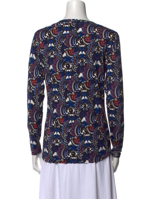 Kenzo Printed Scoop Neck Blouse