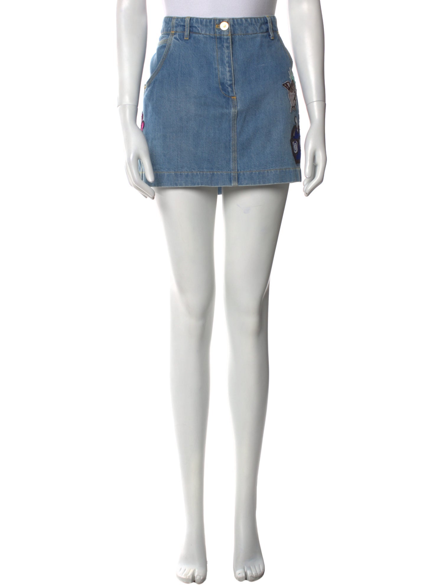 Kenzo Sequin Embellishments Mini Skirt