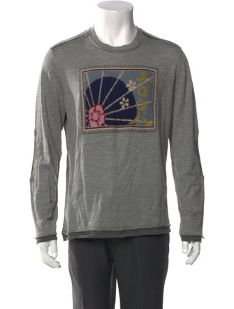 Kenzo Graphic Print Crew Neck Pullover