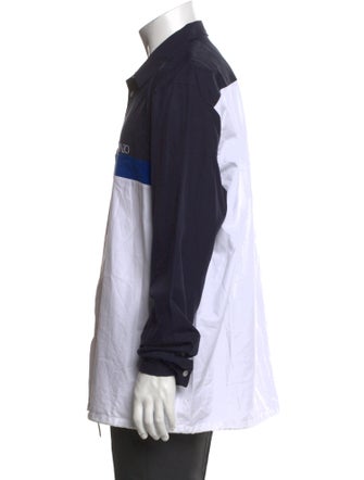 Kenzo Colorblock Pattern Long Sleeve Shirt