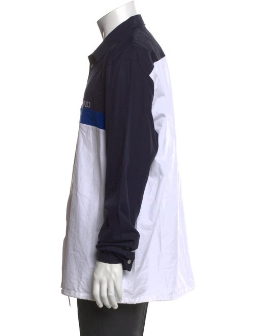 Kenzo Colorblock Pattern Long Sleeve Shirt