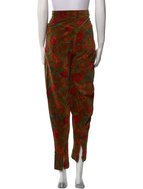 Kenzo Floral Print Skinny Leg Pants