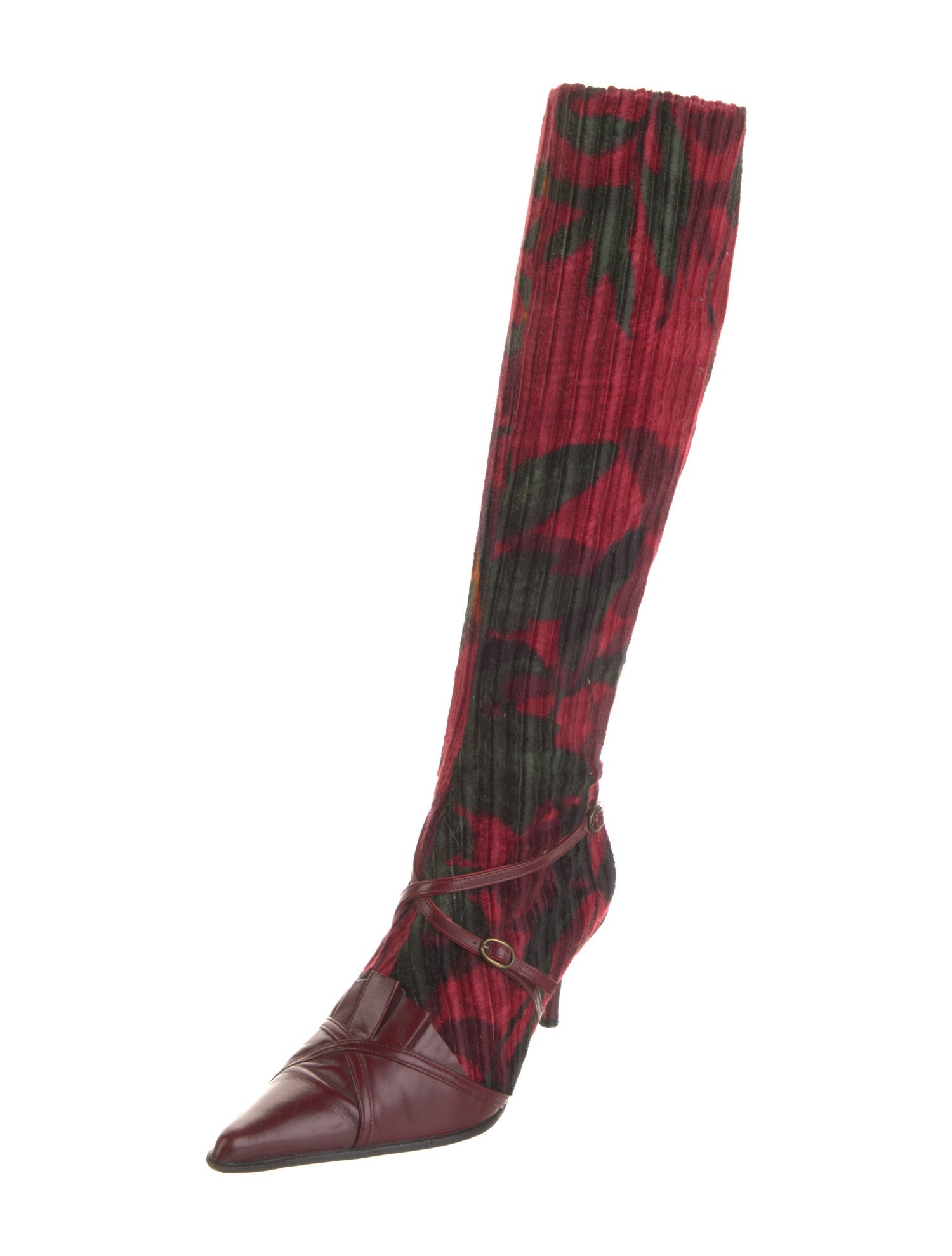 Kenzo Leather Printed Boots