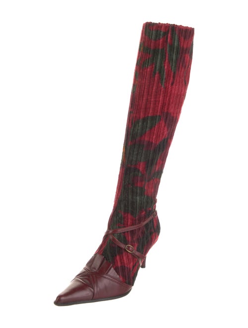 Kenzo Leather Printed Boots