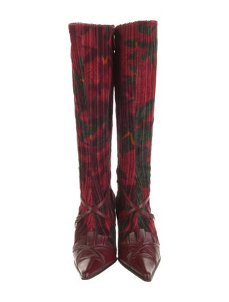 Kenzo Leather Printed Boots