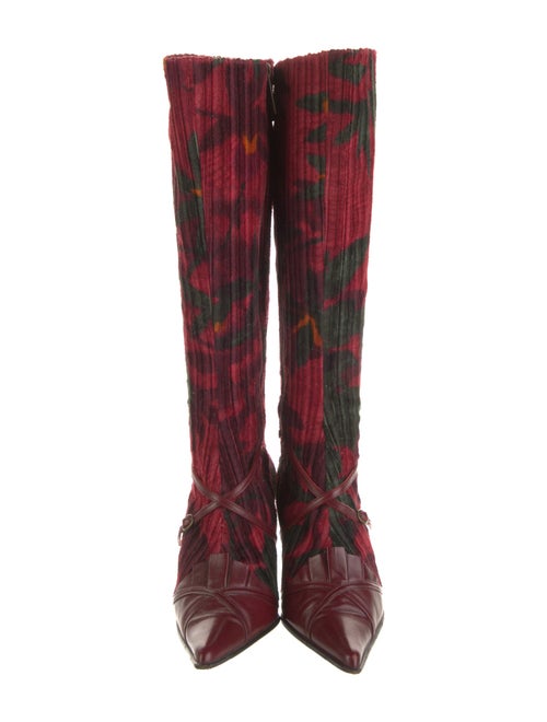 Kenzo Leather Printed Boots