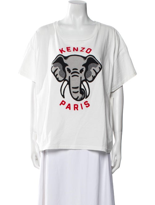 Kenzo Graphic Print Scoop Neck T-Shirt