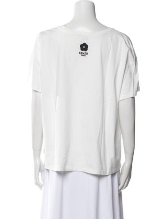 Kenzo Graphic Print Scoop Neck T-Shirt